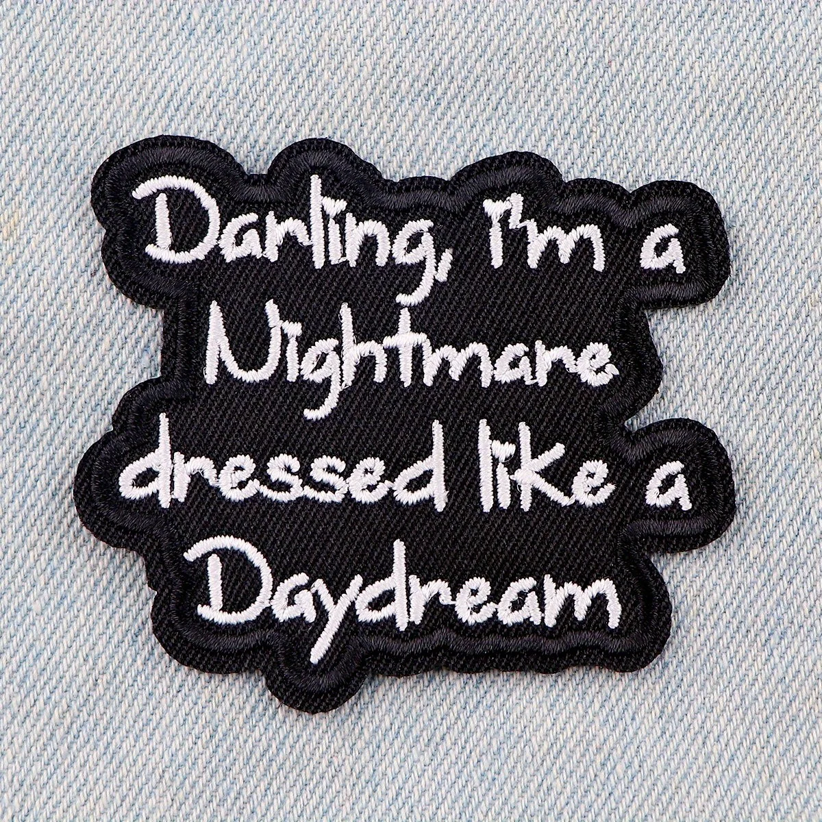  нашивка с забавной цитатой Я кошмар - текстами альбома Тейлора Сwift вышитая