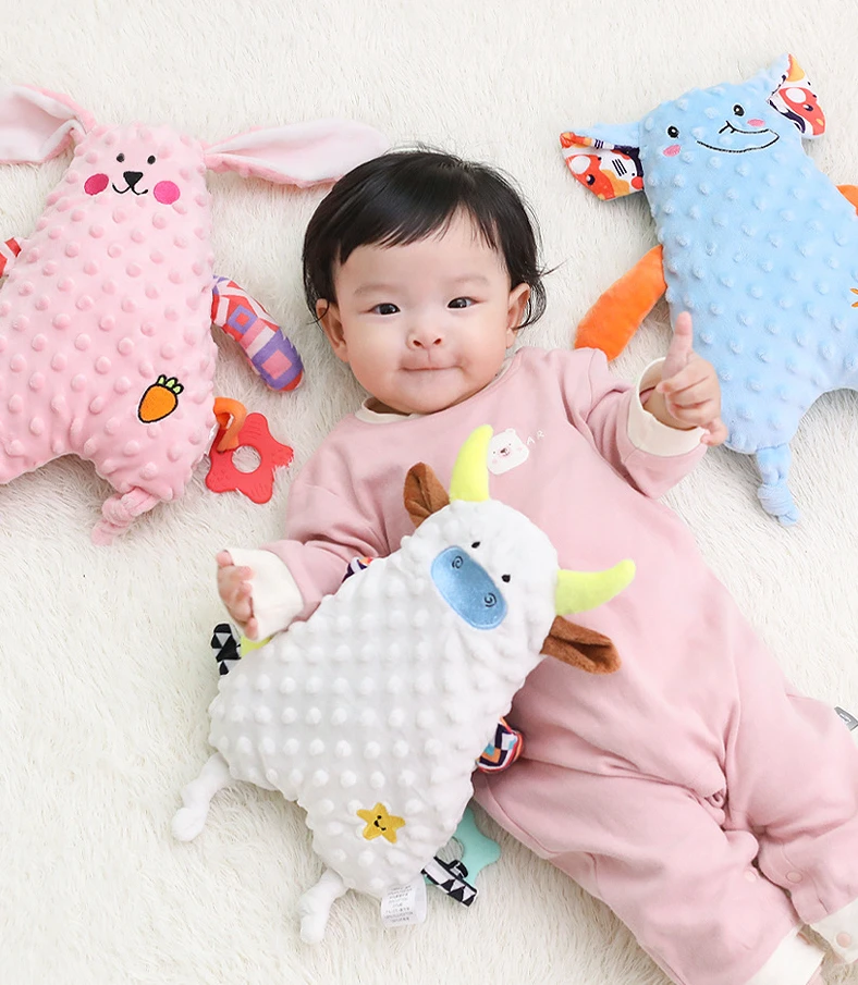 

Baby Blanket Comforter Toys Plush Bunny Elephant Sleeping Towel Baby Rattles Stuffed Animals Appease Newborn Sleep Toys