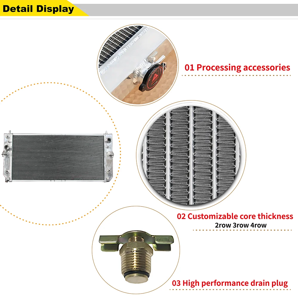 Алюминиевый радиатор для Cadillac Seville 1998-2000 4.6L V8 1998 1999 2000