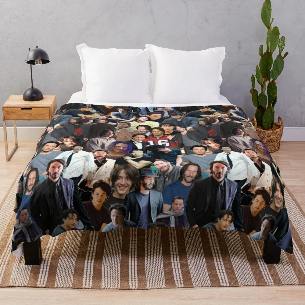 

ALL of Keanu Reeves Throw Blanket softest blanket Thin wadding blanket