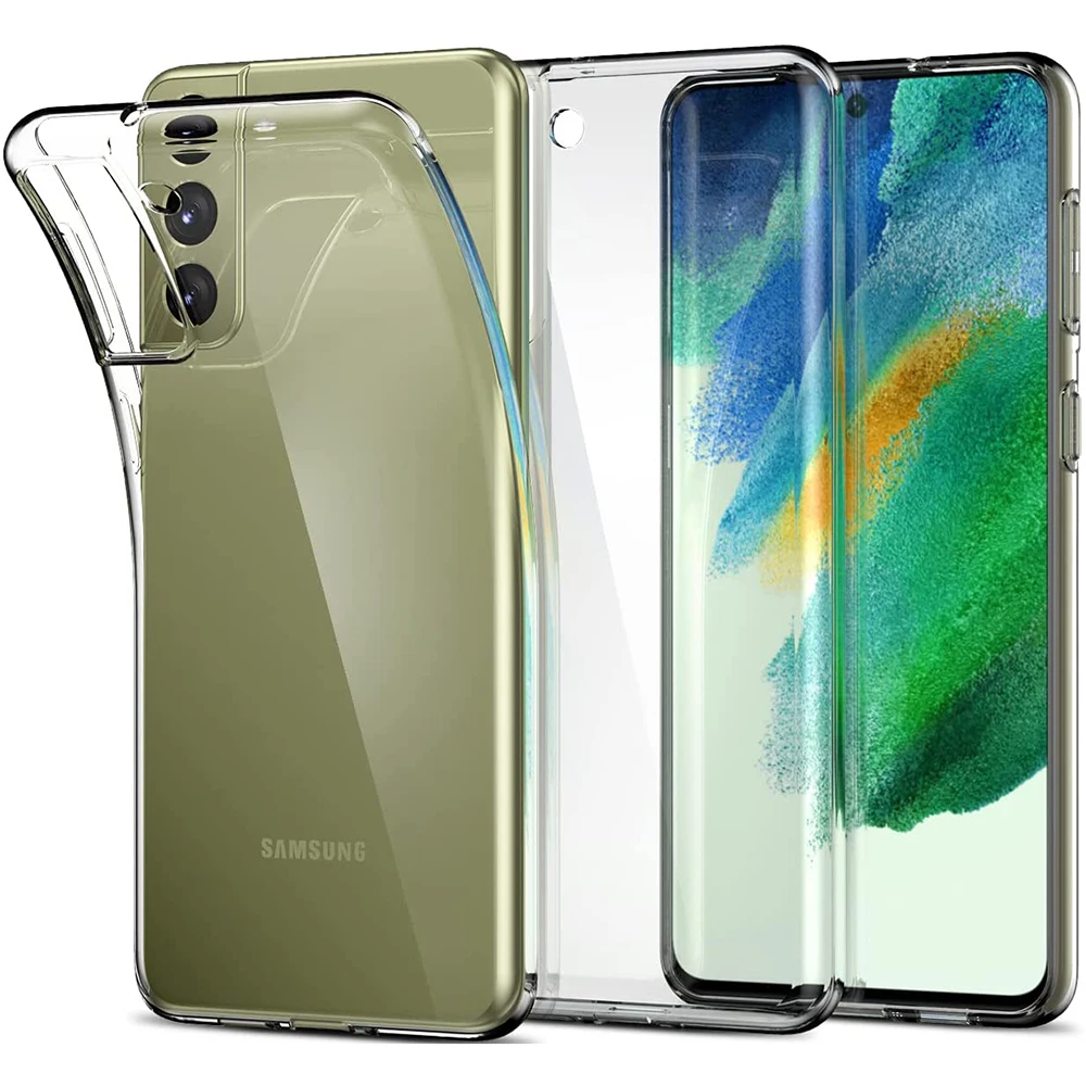 Роскошный прозрачный силиконовый чехол для телефона Samsung Galaxy S21 Fe ультра тонкий