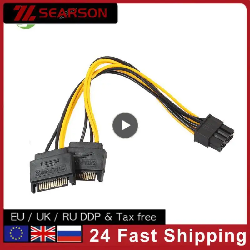 

Stable Performance Adapter 20cm Wide Range Of Applications Graphics Card Power Cable Computer Connector Cost-effective Splitter