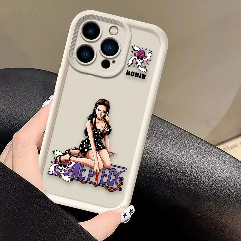 Фото Чехол для телефона One Piece с Луффи, Робином, Ямато для iPhone Apple 17 AIR 16 16E 11 12 13 14 15 8 7 SE X XS XR Plus Pro Max №3