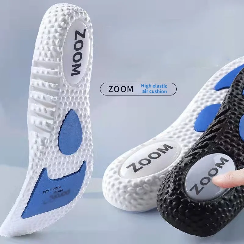 PORON cuscino d'aria soletta inserti di supporto sportivo ZOOM Popcorn cuscino per scarpe ortopedico traspirante assorbimento degli urti suola per scarpe