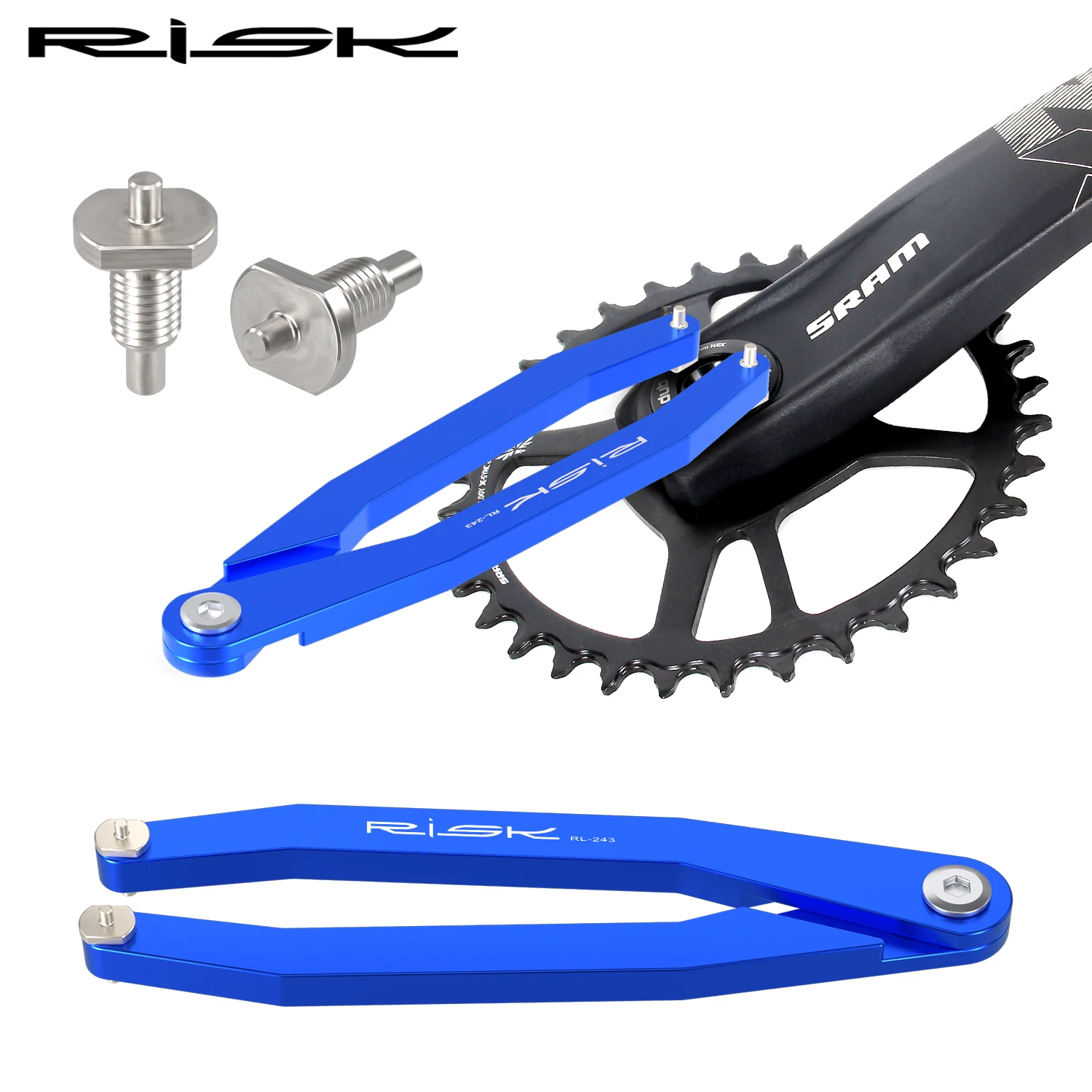 

RISK Bike Crank Arms Cap Pin Spanner Adjustable Tool Bicycle Hub Bottom Bracket Freewheel Pin Wrench For NX/GX DUB