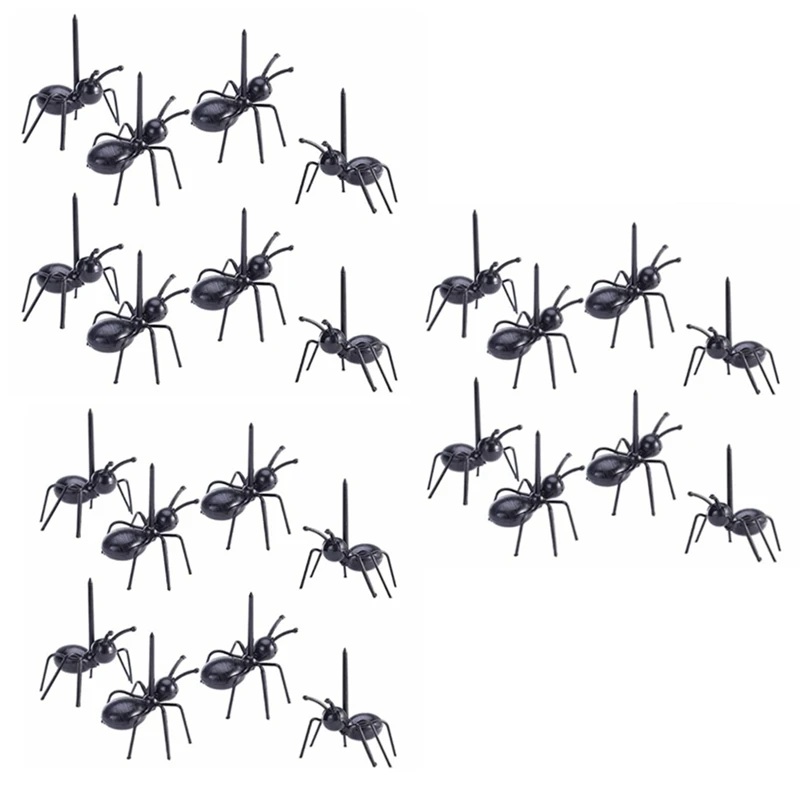 

24PCS Reusable Ant Food Fork Fruit Toothpick Dessert Fork Children and Party Accessories