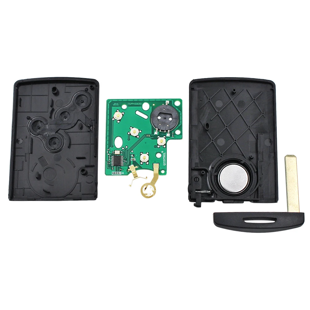 Дистанционный смарт ключ-брелок 4 кнопки 433 МГц с чипом PCF7941 для Renault Scenic Ill Laguna Fluence