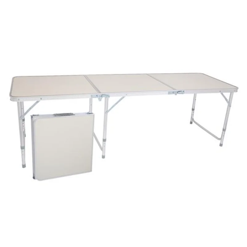 

Складной стол из алюминиевого сплава для домашнего использования, 180X60X70 см, белый [в наличии в США]