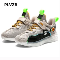 plvzb spring boys breathable sneakers kids fabric soft outdoor shoes summer children non slip comfortable walking shoes