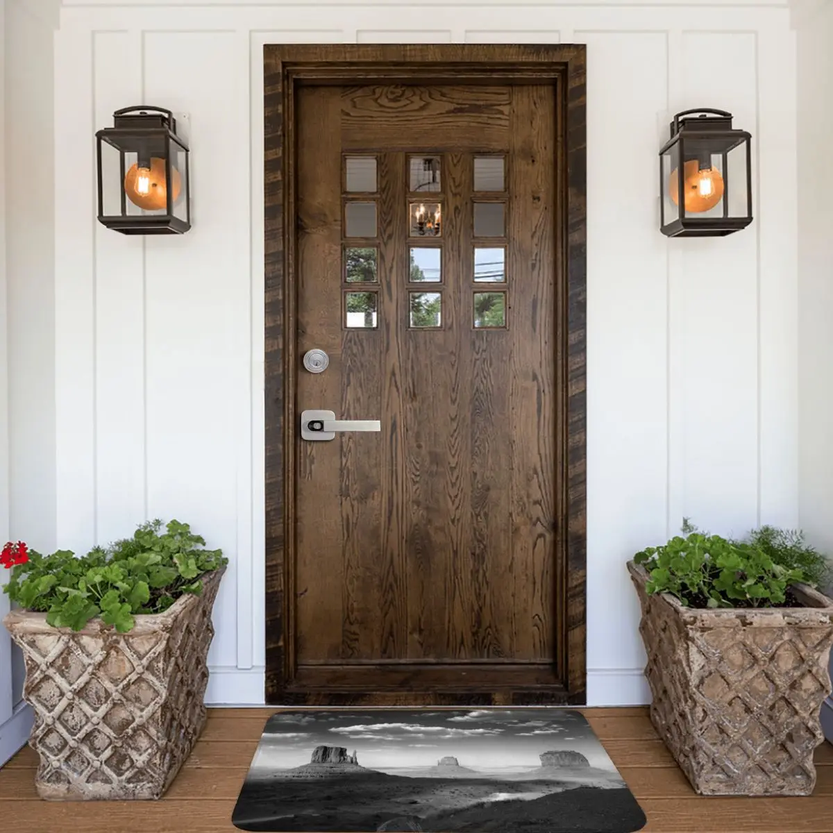 Придверный коврик с долиной монумента подкладка для ног из полиэстера не