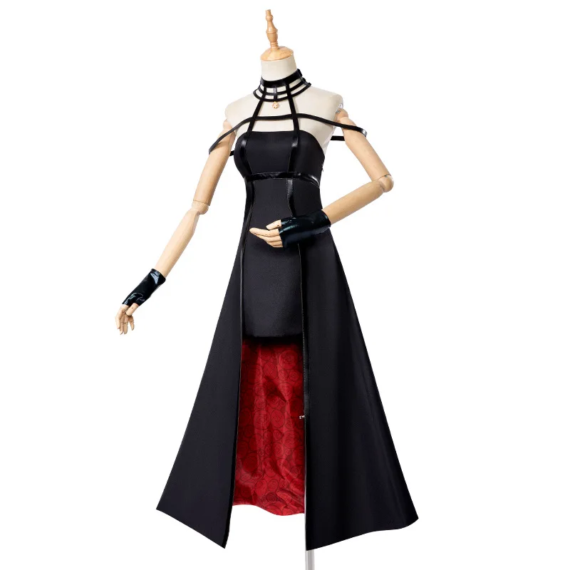 Костюм шпионской семьи Икс из аниме косплей костюм фальшивщика черное платье