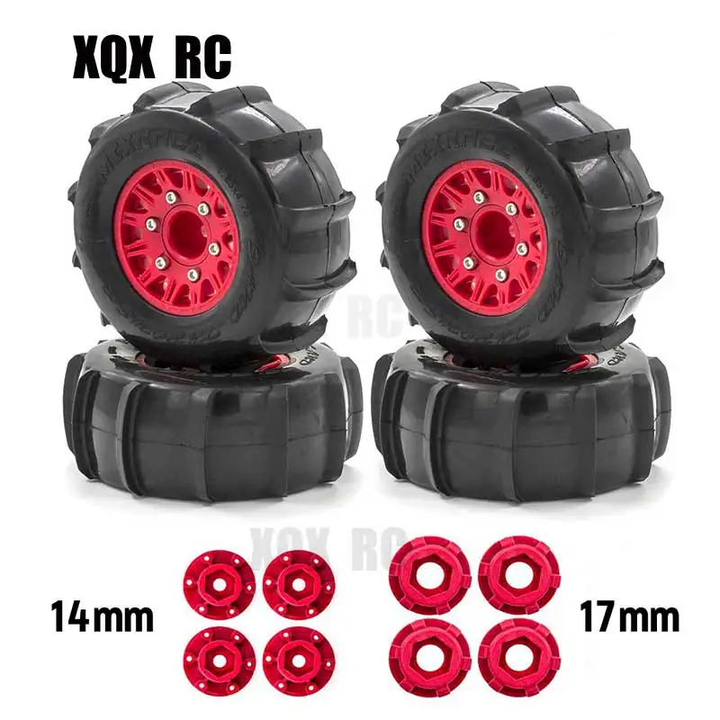 

4Pcs 116mm Snow Sand Tyre Short Course Tires Wheel 12mm Hex Hub for 1/10 RC Off-road Car Traxxas Slash Tamiya HSP HPI Arrma TT01