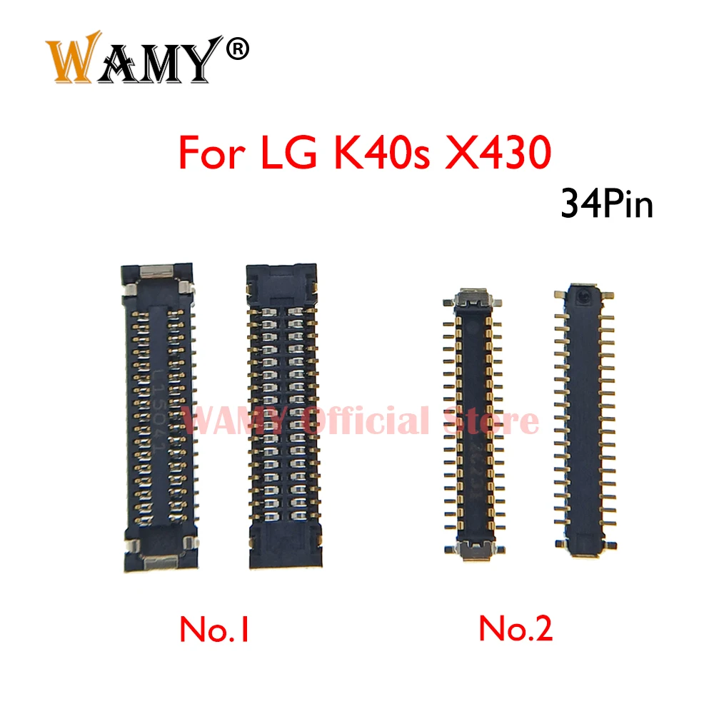 2-10 шт. Новый ЖК-дисплей FPC, разъем для дисплея для LG K40s X430 детской X430EMW на материнской плате/кабеля, 34 контакта
