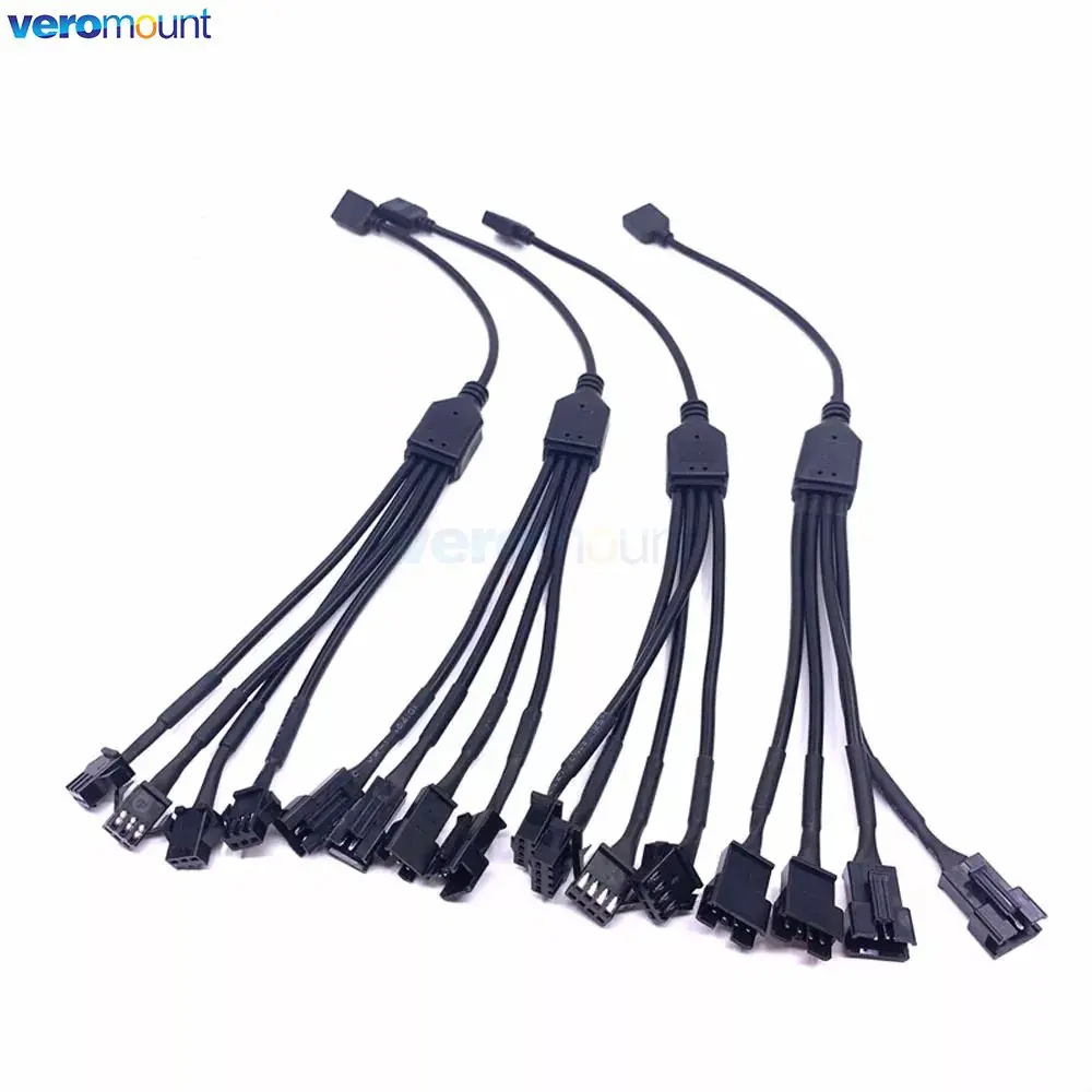 Фото Адаптер M/B RGB AURA SYNC JST SM, 30 см, кабель передачи на 12 В, 4 контакта, RGB или 5 В, 3 контакта, ARGB JST, 3 контакта, SM3P, SM4P, провод, штекер, гнездо №2