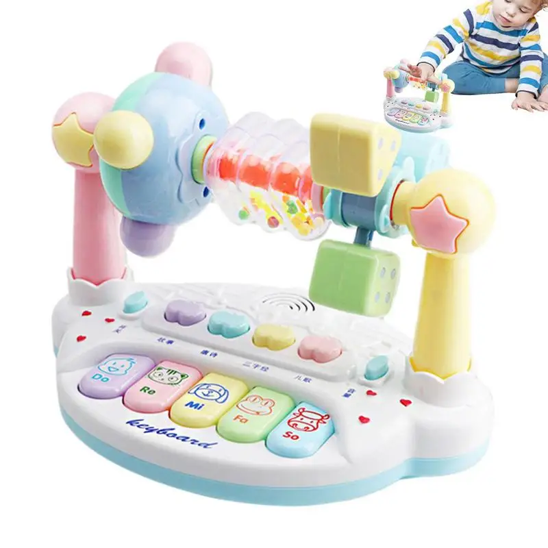 

Baby Piano Keyboard Lighting Musical Toy Keyboard Preschool Learning Developmental Musical Educational Toys For Kids Boys And