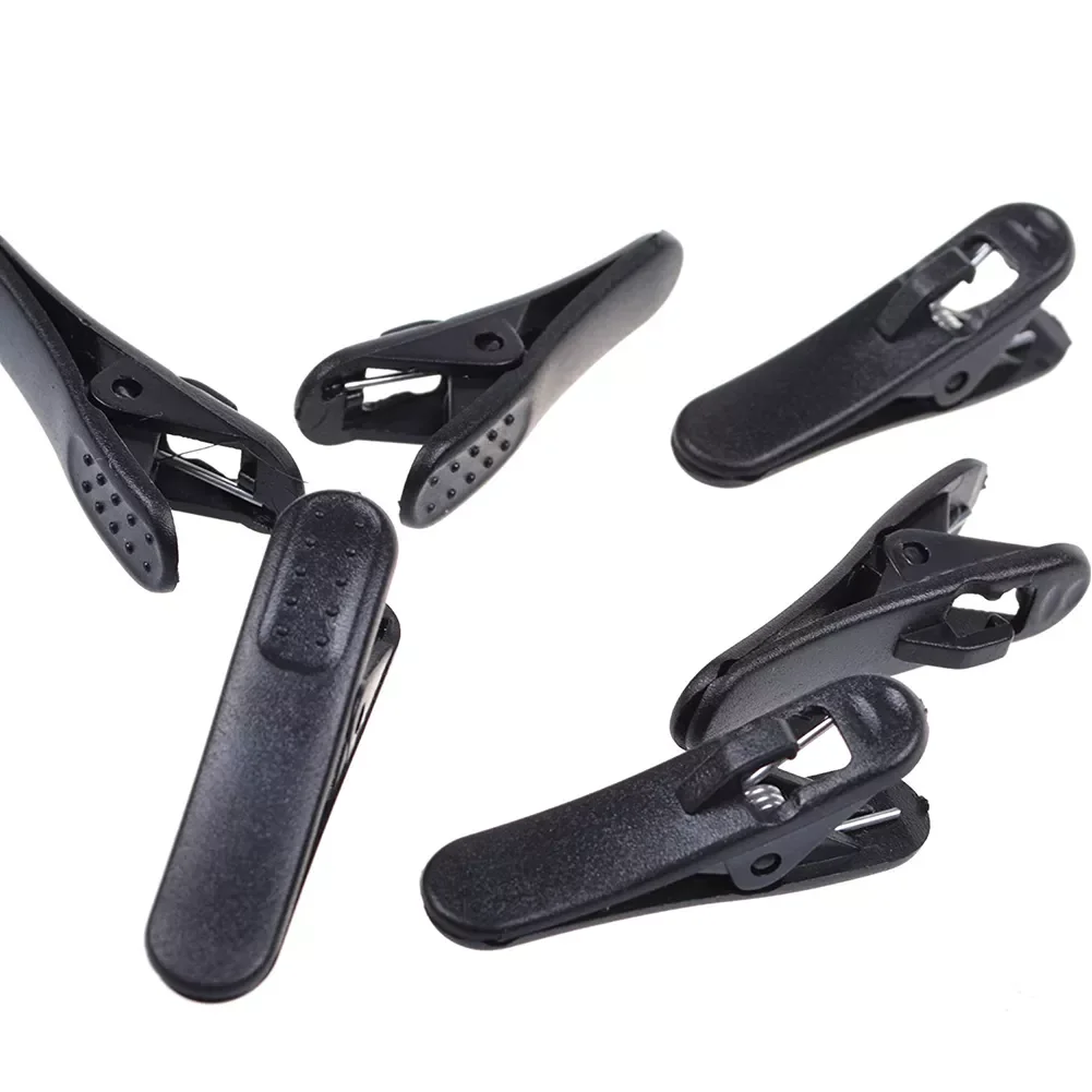 

Black Headphone Headset Cable Clip Earphone Microphone Holder Clips Accessories