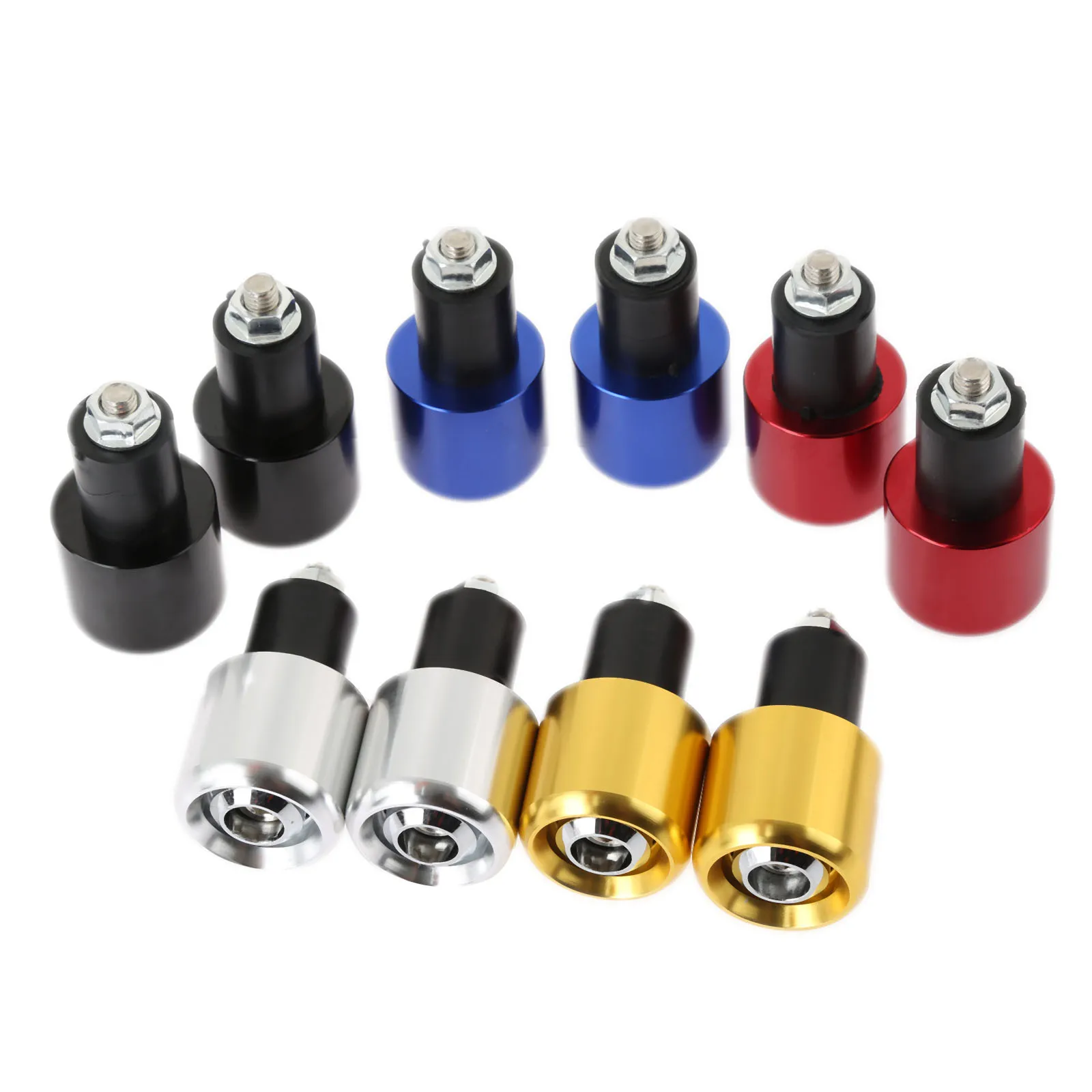 

1Pair Motorcycle Handle Bar End Grips Handlebar Ends Cover 7/8" 22mm for Honda Suzuki Kawasaki Yamaha KTM Ducati Aluminum