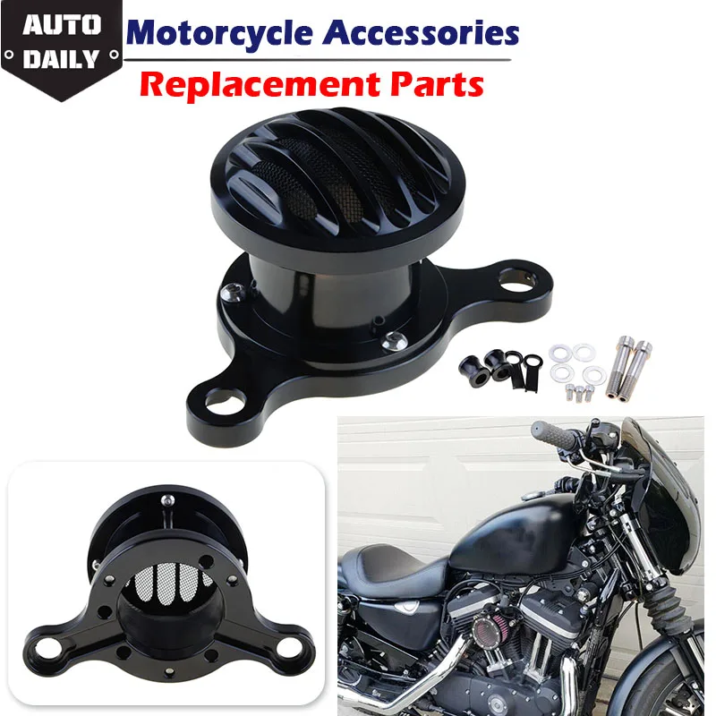 Motorcycle Retro Air Filter Intake Air Cleaner Fit For Harley Sportster 48 XL883 XL1200 Roadster Hugger 1988-2019 Old School