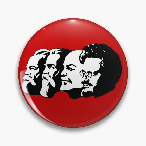 Маркс Энгельс Ленин Троцкий Мягкая пуговица Булавка для лацканов Lover