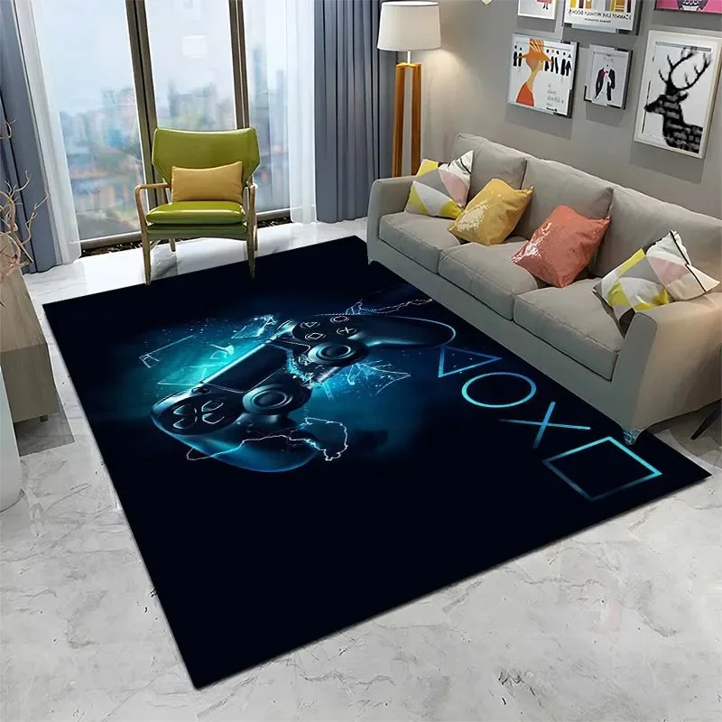 

3D Gamer Carpet Children's Room Carpet Anime Game Controller Door Mat Family Living Room Bedroom Floor Mat Bathroom Mat