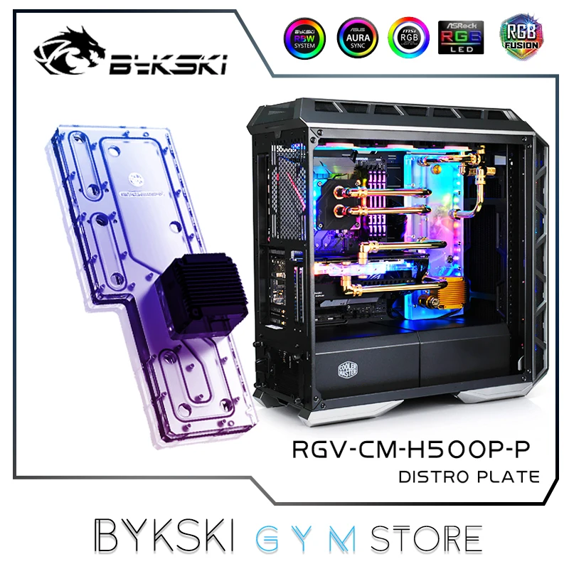 

Чехол Bykski Distro Plate для Cooler Master H500P, набор водной платы для радиатора охлаждения GPU 12 В/5 В