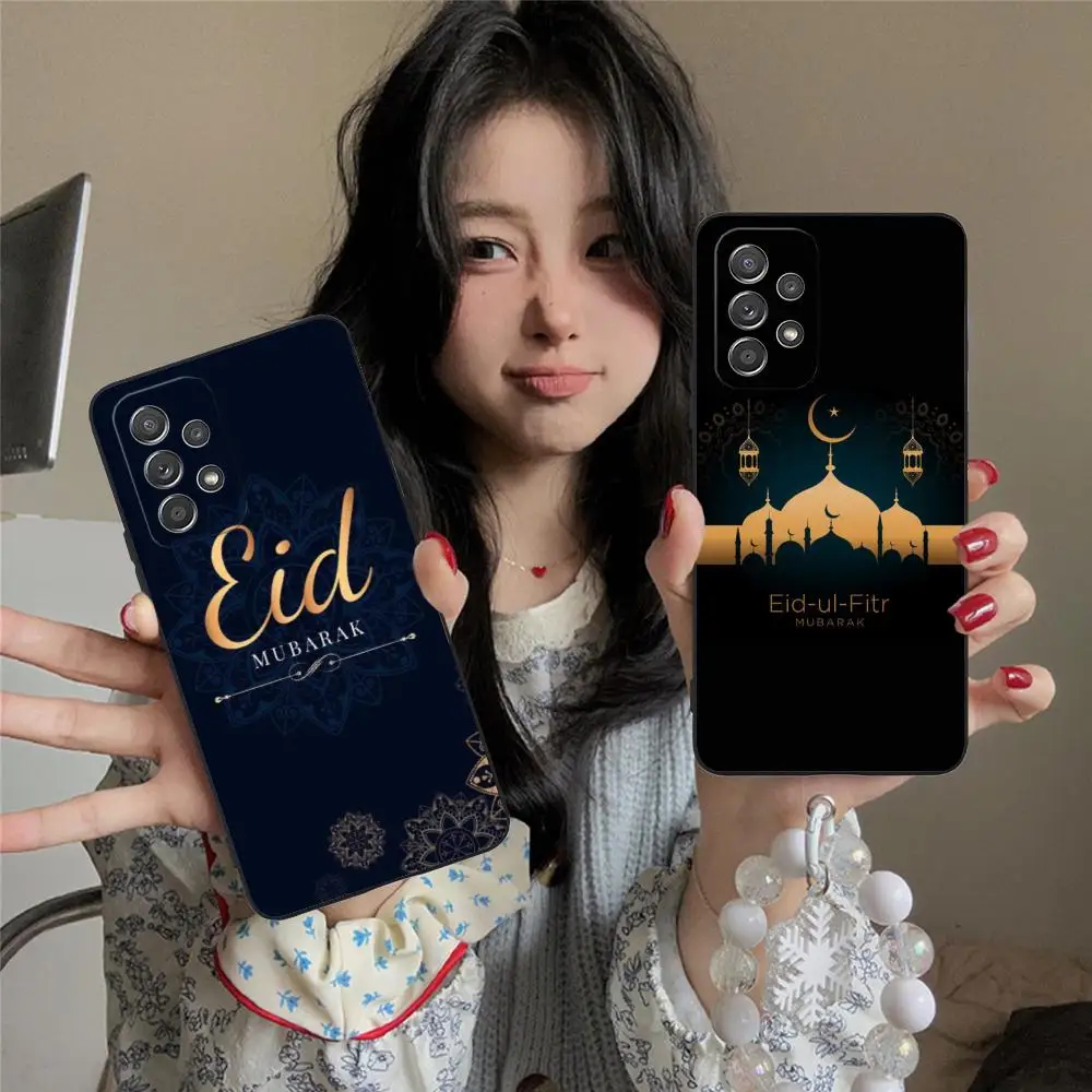 Фото Чехол для телефона Eid Mubarak для Samsung Galaxy M55 54 42 35 34 33 32 23 22 15 14 13 12 F55 5G, мягкий противоударный чехол из ТПУ №3