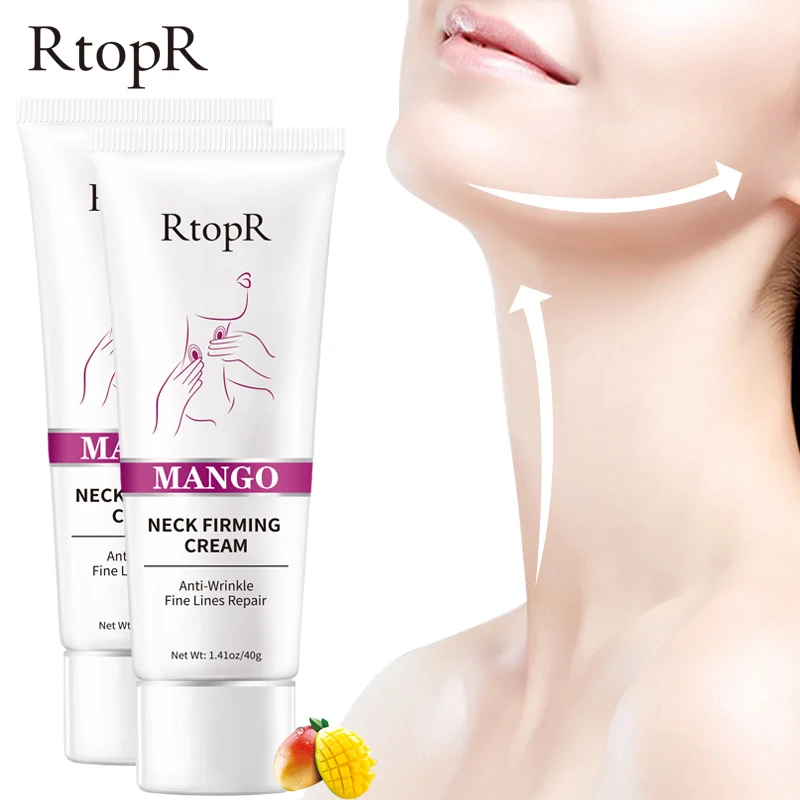 

2pcs Mango Firming Neck Cream Anti Wrinkle Remove Neck Mask Nourishing Whitening Mild Peeling Beauty Neck Care 40g