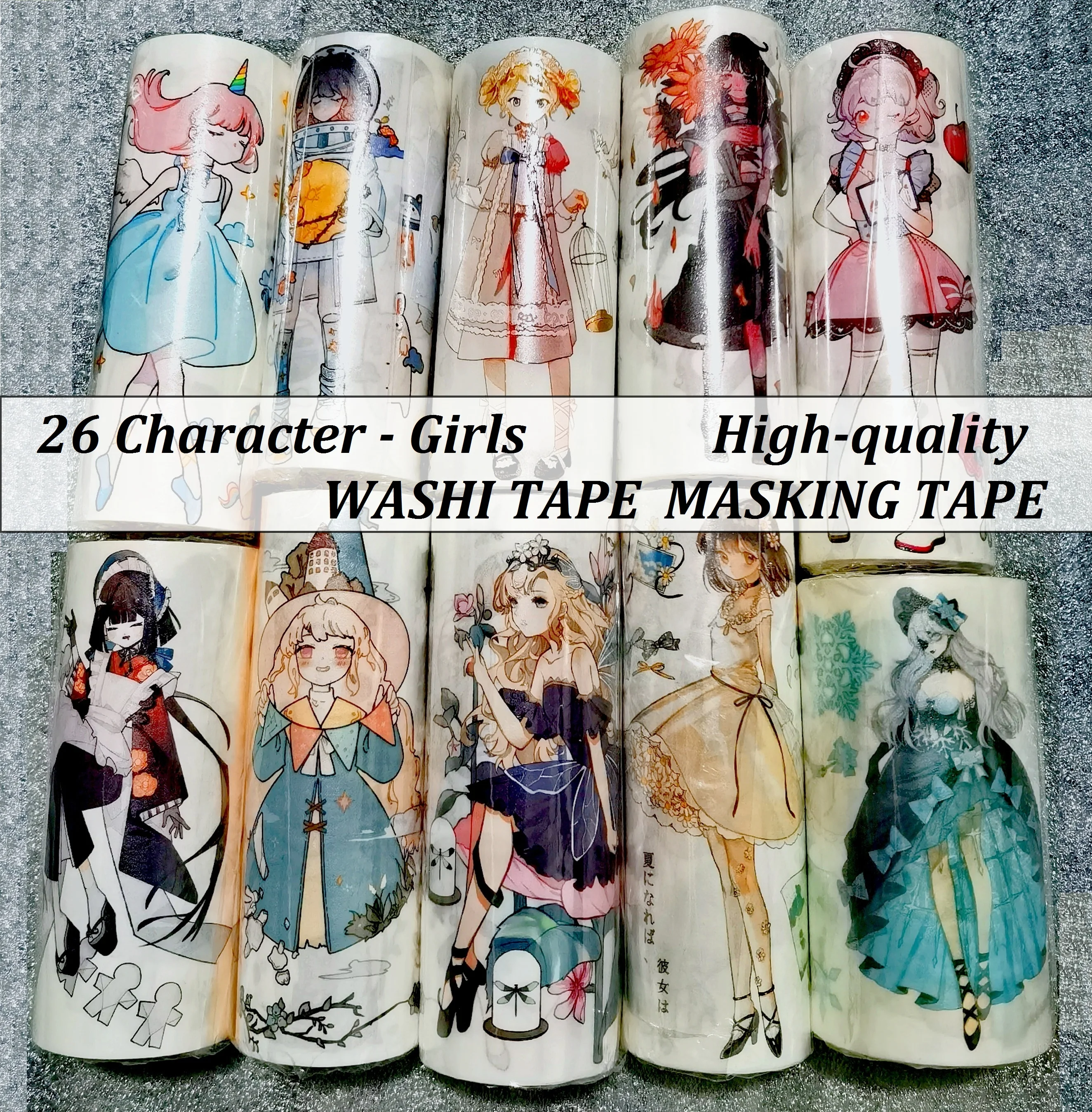 26 Washi Masking Tape OKMT DIY Craft Scrapbooking Diary Journal Stationery Decorative Adhesive Stickers Planner Lady Girls Gifts