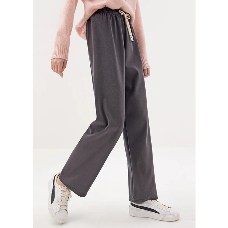 2023 Trousers Women  Full Length  Casual  Korean Pantalon  Elastic Waist Winter Korean Fashion Pantalones Mujer Sweatpants Women