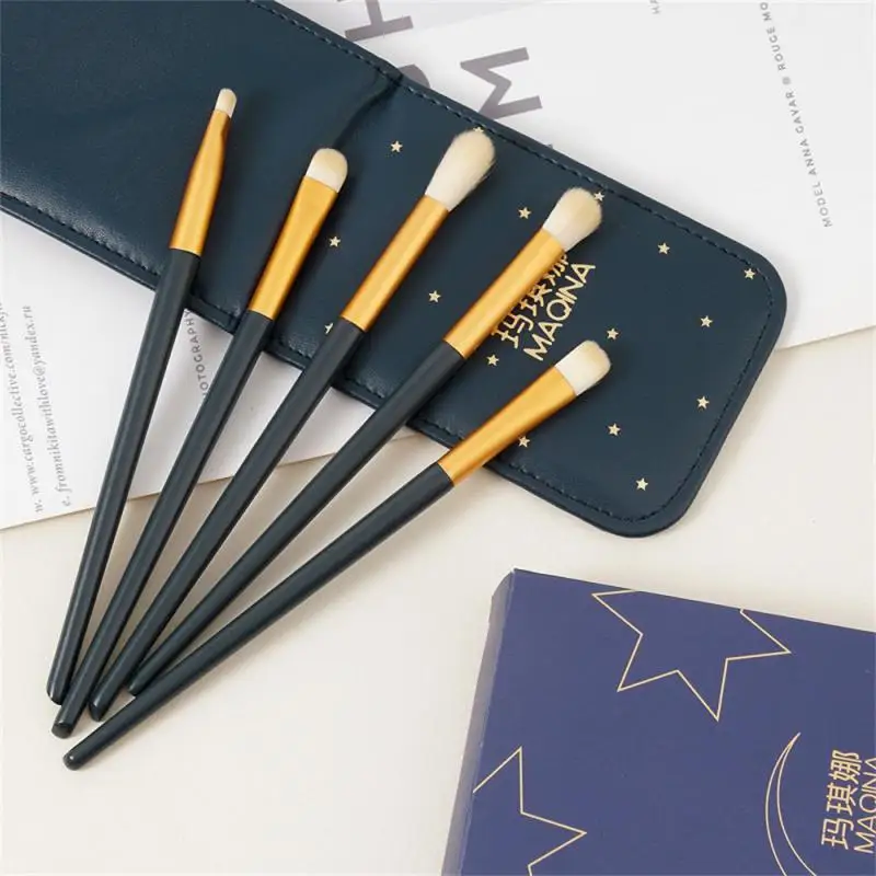 

MyDestiny Makeup Brush-Portable Eye Brushes Set-Synthetic Hair Wood Handle Eyeshadow&Eyeliner&Eyebrow&Eyelashes Kit-Beauty
