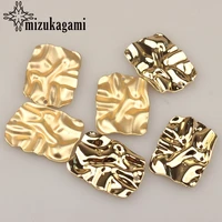 6pcslot 2535mm zinc alloy distorted geometric 3d rectangular charms for diy jewelry fashion earrings making accessories