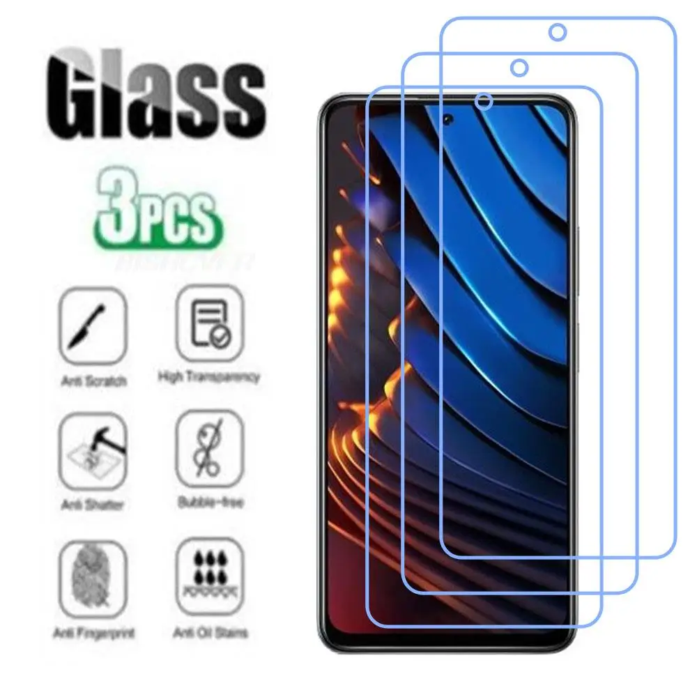 

9H Protective Tempered Glass For Xiaomi Poco X3 GT 6.6" Redmi Note 10 Pro 5G China Phone Screen Protector Protection Cover Film