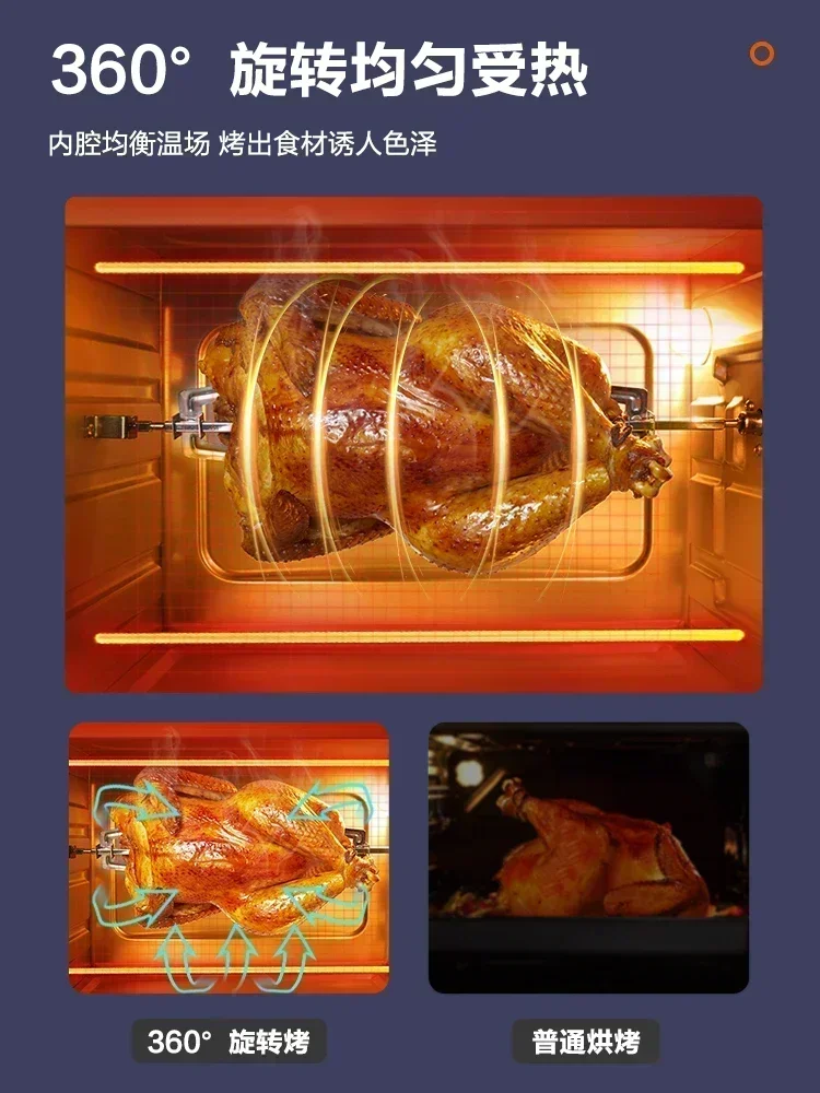 Многофункциональная духовка De유ble πruik Comineert Stomen en Bakken In een электрическая Van 35L Ovens