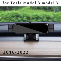 car phone holder for tesla model 3 model y 2022 2021 2019 car styling bracket gps stand rotatable support mobile accessories