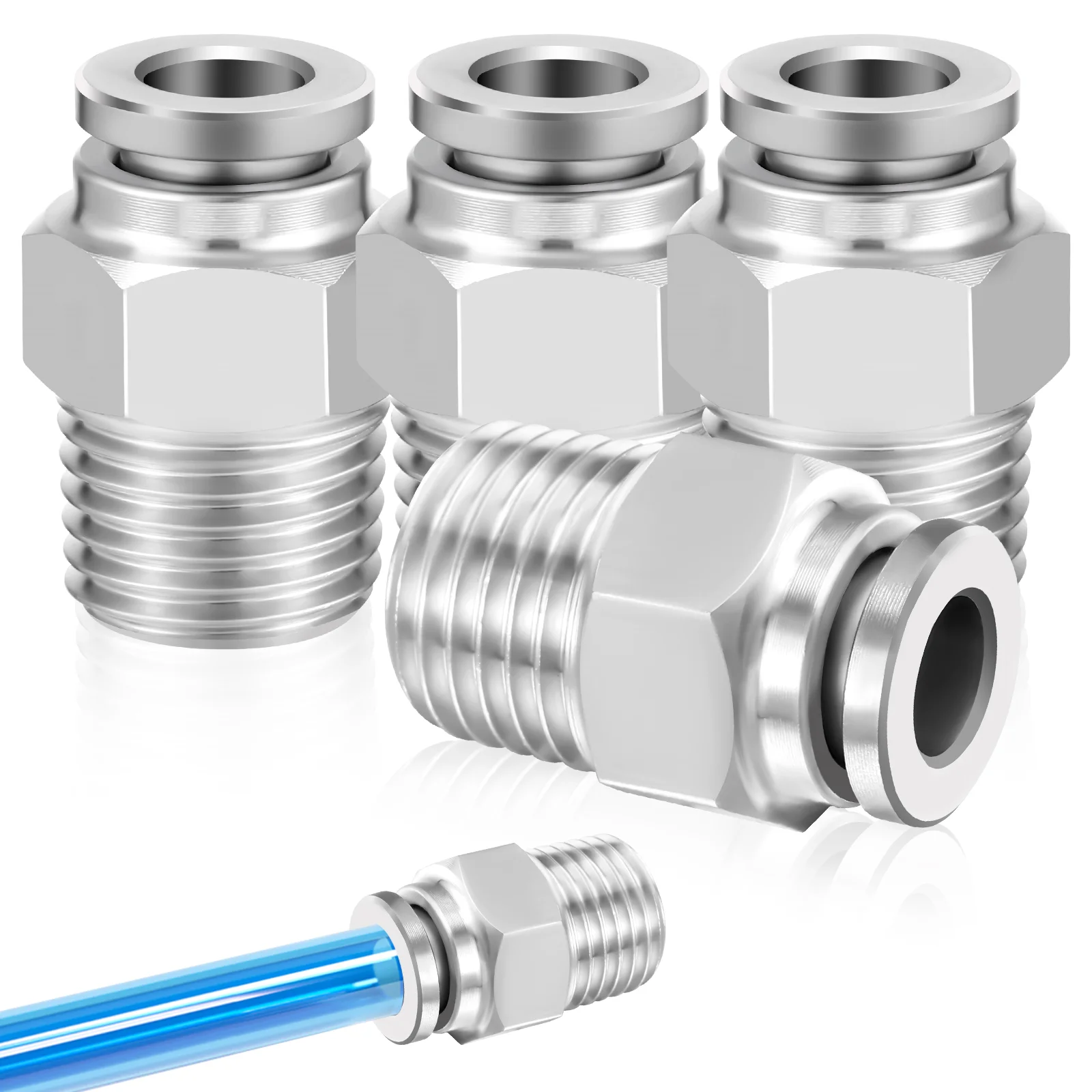 

Fittings Crimp Fitting Air Hosepipe Quick Industrial Cinch Adapter Tube Connector Connect Coupling Straight Metal Projects