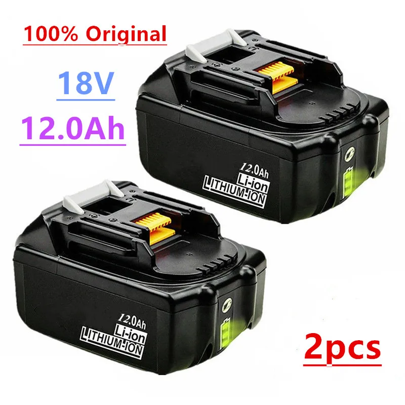 

Latest Upgraded BL1860 Rechargeable Battery 18 V 12000mAh Lithium ion for Makita 18v Battery BL1840 BL1850 BL1830 BL1860B LXT400