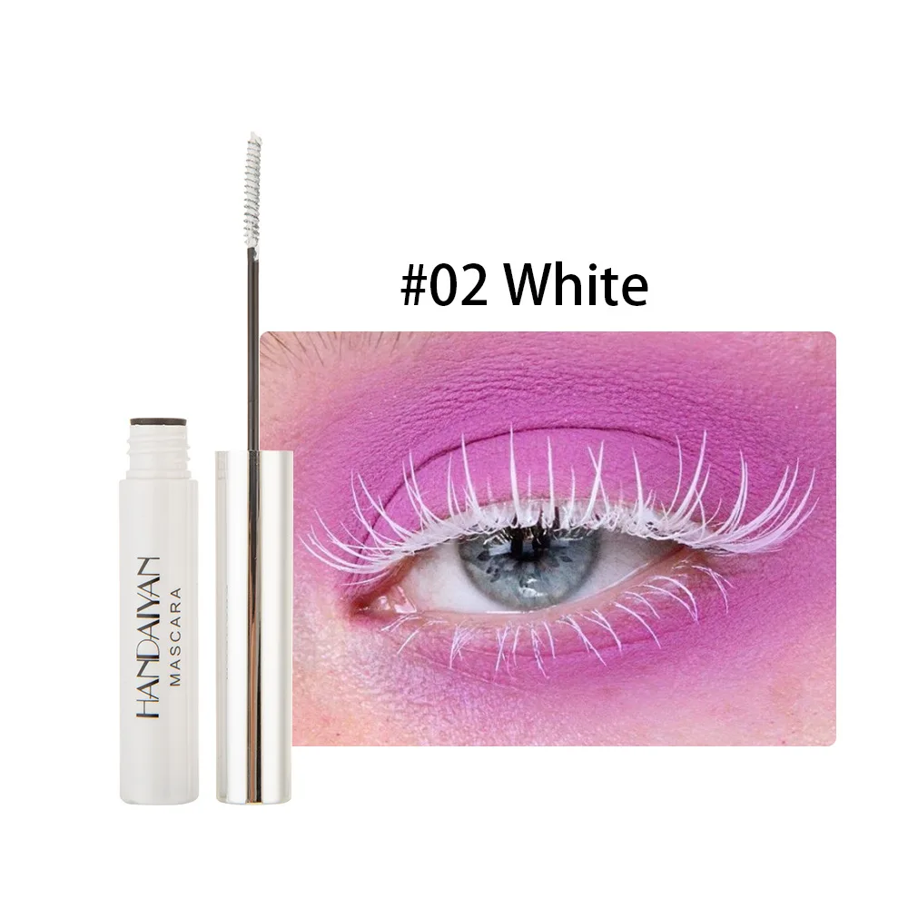HANDAIYAN color mascara thick and non-blurring kawaii makeup Colorful glitter eye contacts with heroine |
