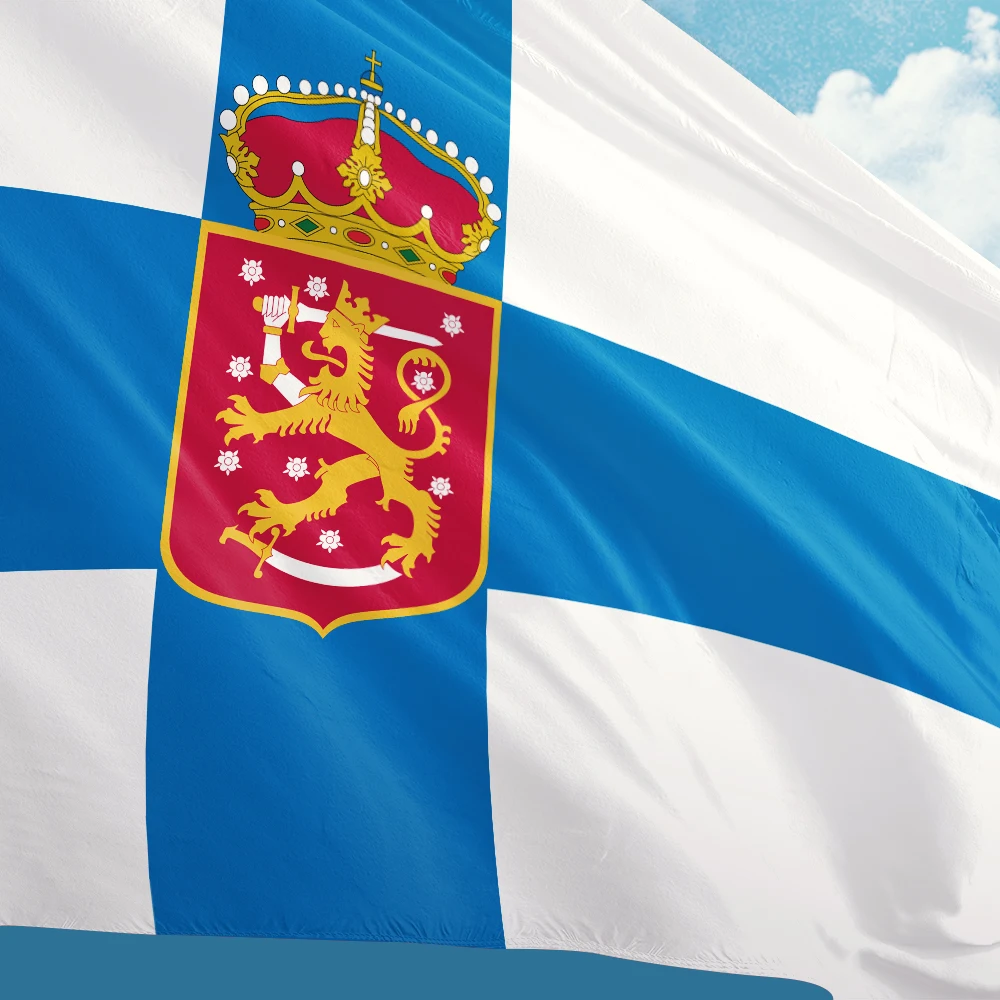 Флаг Финляндии 1918-1920 (State) 3 фута x 5 футов полиэстер баннер полет 90*150 см