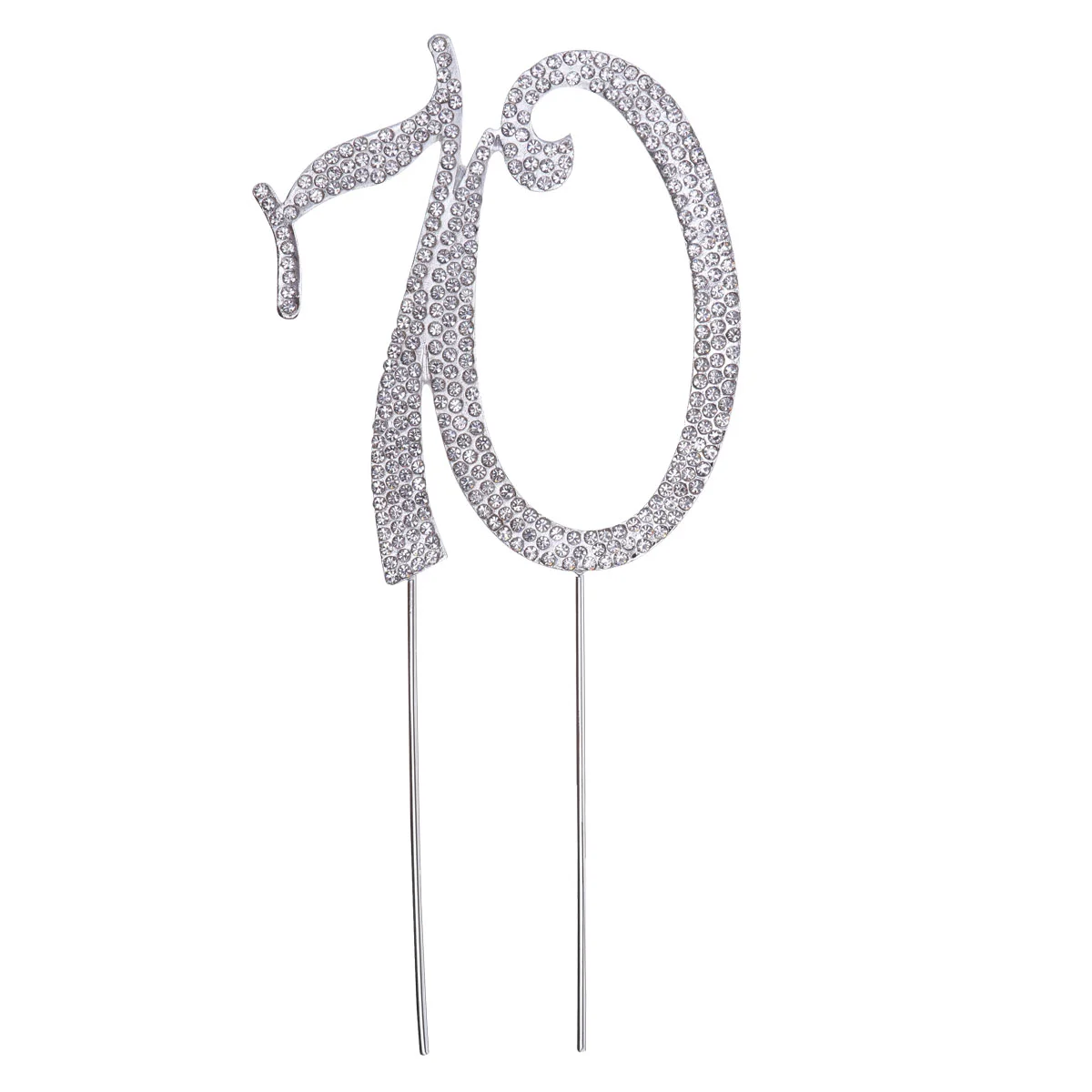 

Appetizer Toothpick Seventy Table Flower Topper 70th Anniversary Party Centerpiece 70th Birthday Sticks Cake Pick