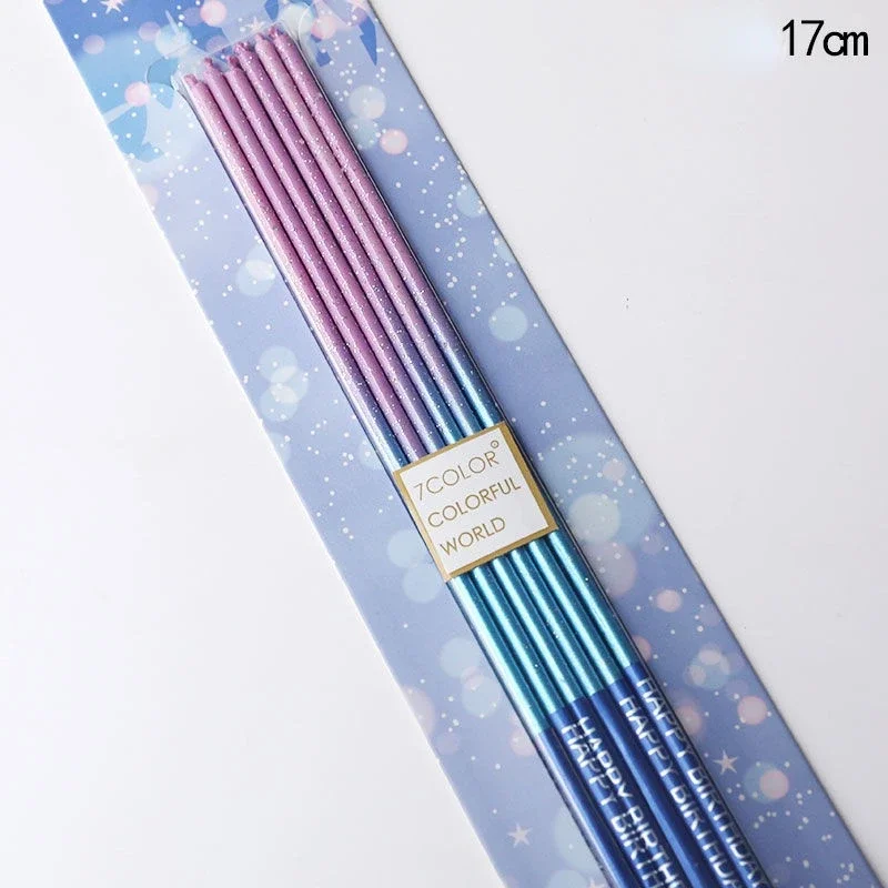 

Радужные свечи для торта