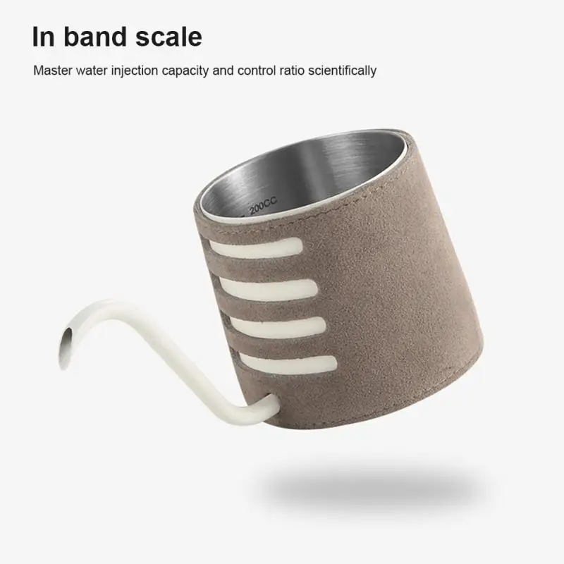 

250ml Coffee Hand Brewing Pot Stainless Steel Fine Mouth Brew Pot Ear Hanging Pot Long Mouth Pot Coffee Make Tool