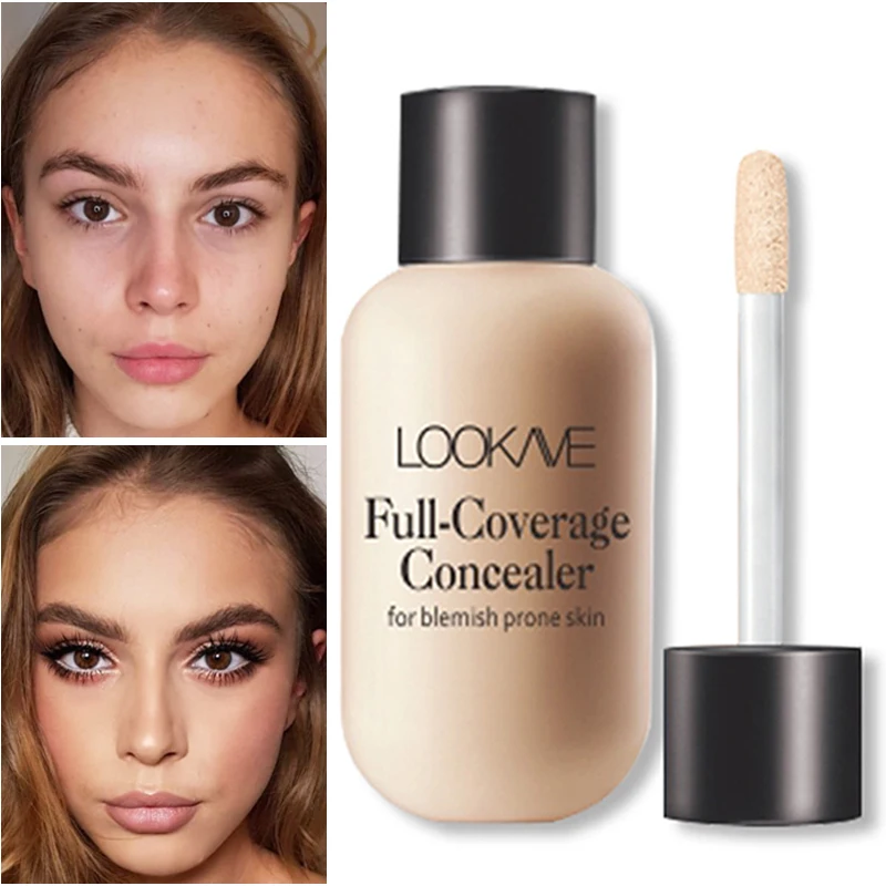

12ml Matte Makeup Face Foundation Cream Cover Dark Circle Liquid Concealer Waterproof Moisturizing Corrector Concealer Cosmetic