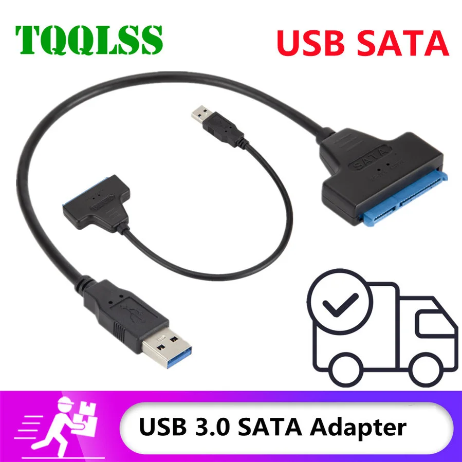 

Кабель SATA-USB 3,0 для 2,5-дюймового внешнего жесткого диска, SSD, жесткого диска, передача данных до 6 Гбит/с, USB 2,5 на Sata III, Шнур SATA на USB