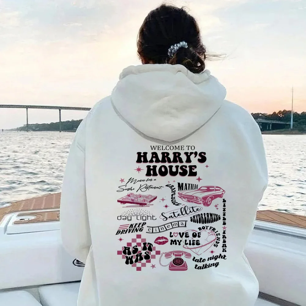 

Добро пожаловать в дом Гарри Толстовка HS Love on Tour толстовка с капюшоном Женский Y2K эстетичный пуловер TPWK Kawaii эстетические толстовки