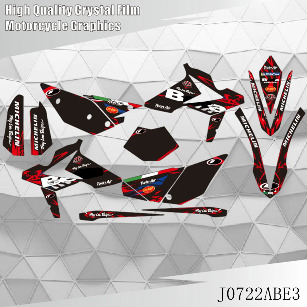 

for BETA RR 250 300 350 390 430 480 2013 2014 2015 2016 2017 Graphics Decals Stickers Motorcycle Background Custom Number