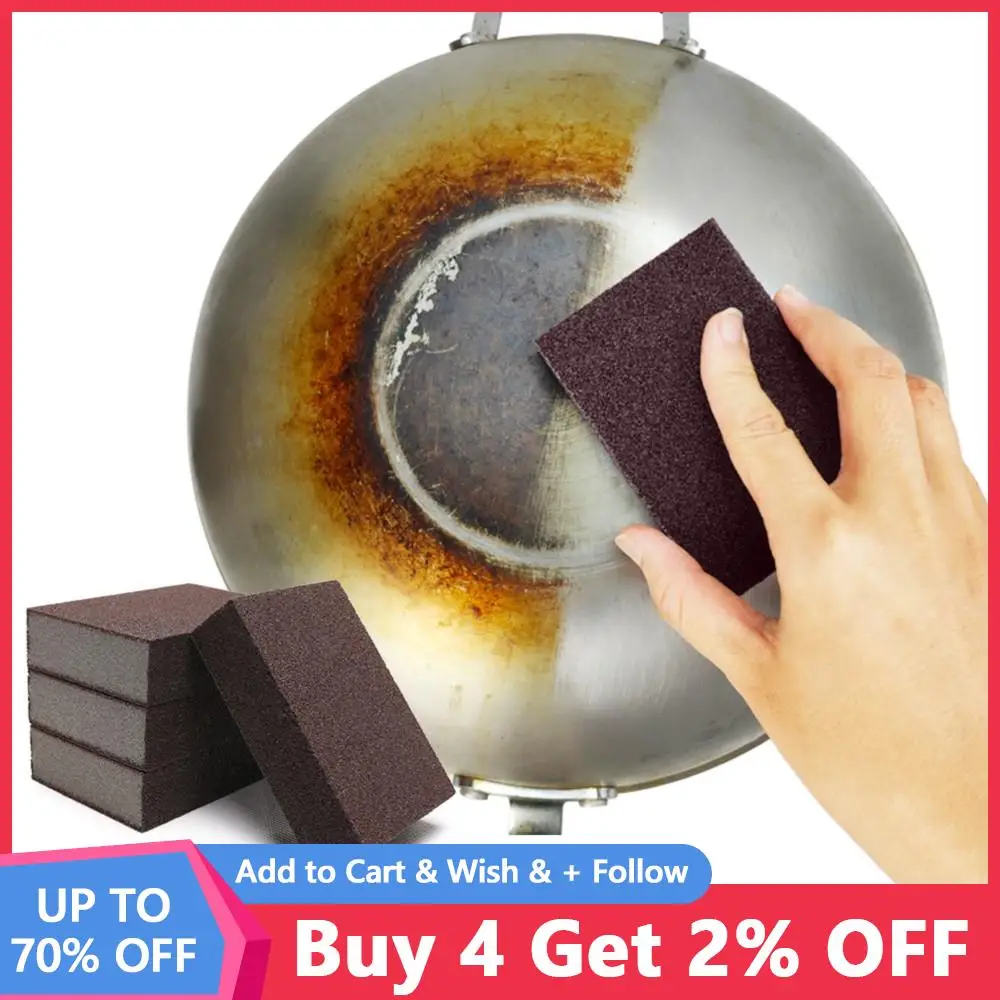 

8Pcs/lot sponge Dishwasher cleaning Eraser kitchen Cooking sponge kitchen accessorie Strong Decontamination Brush bathroom