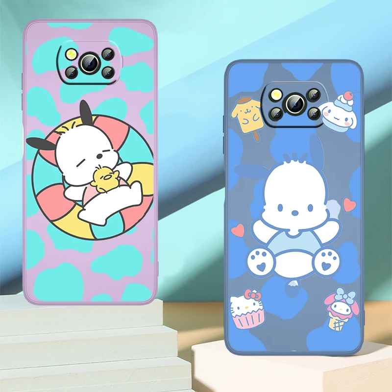 

Anime Pachacco Cartoon Dog Phone Case For Xiaomi POCO X3 NFC F3 GT M4 M3 M2 Pro C3 C31 X2 Mix 3 Silicone TPU Liquid Fundas Coque