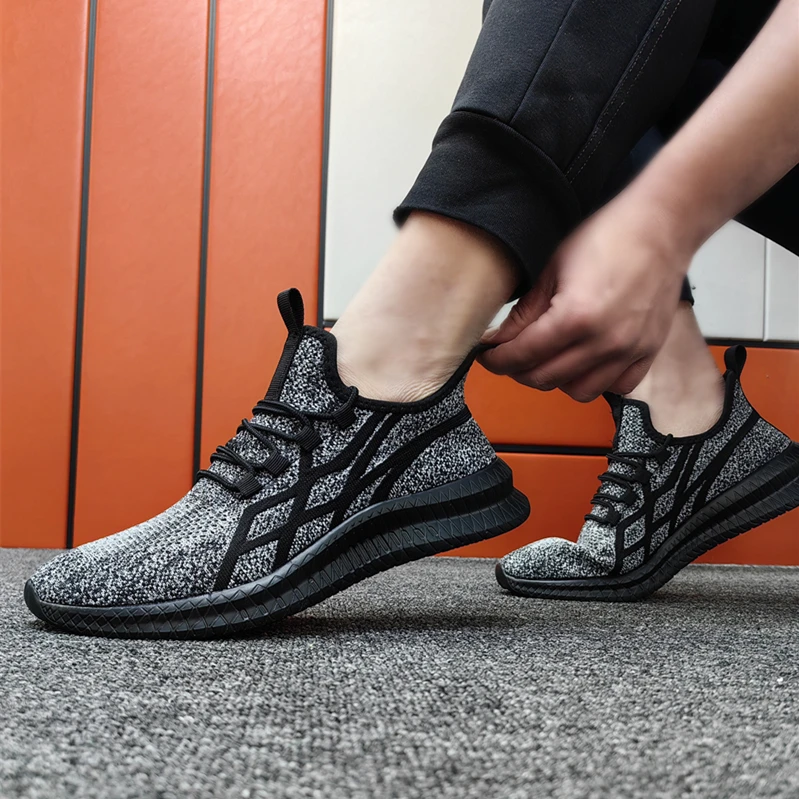 Men Running Shoes Lightweight Sport Shoes for Men Mesh Breathable Casual Sneakers Non-Slip Outdoor 2023 New Arrival