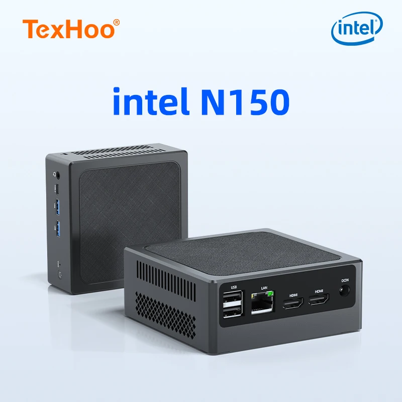 TexHoo Мини-ПК QN15/QN11 Intel N100 8/16 ГБ 128/256/512 ГБ/1/2 ТБ