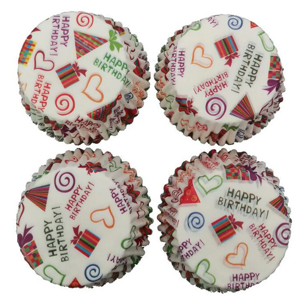 

Cake Case Baking Liner Colorful 100pcs Cup Muffin Paper Party Cupcake Kitchen，Dining & Bar